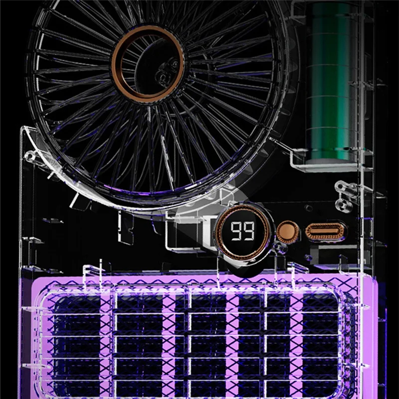 A74G-Home Elektrischer Mosquitokiller USB-Lüfter mit großer Kapazität, geeignet für Outdoor-Camping.