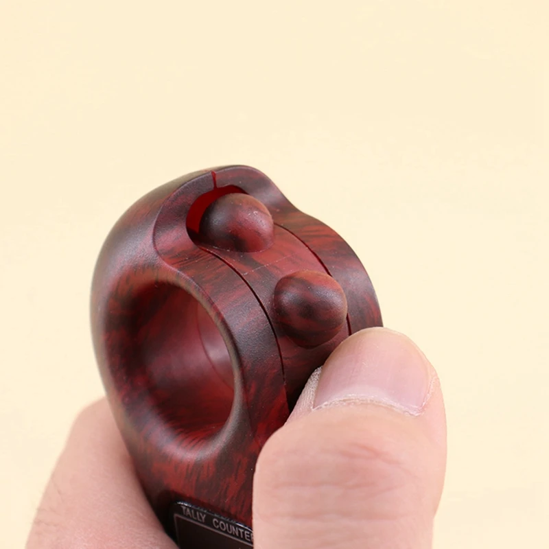 Rotating Prayer Beads Portable Finger Counter Prayer With Led Digital Counter 1 Piece