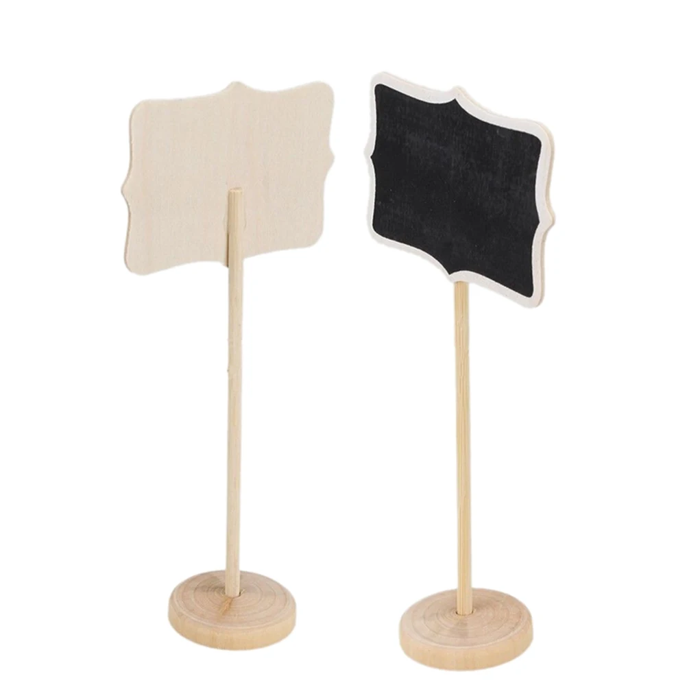 1pcsClassic Mini lavagna Clip On Message piccola lavagna in legno per tavolo buffet per feste di matrimonio