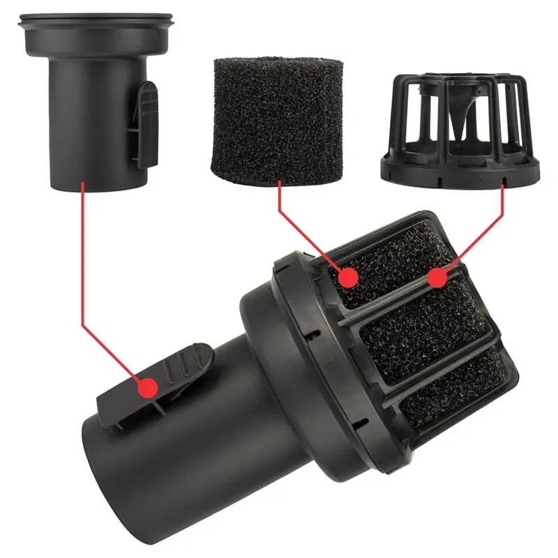 [A93Z!】 Wet/Dry Vacuum Attachment 2-1/2-Inch Vacs Diffuser Muffler CMXZVBE38660 For Shop