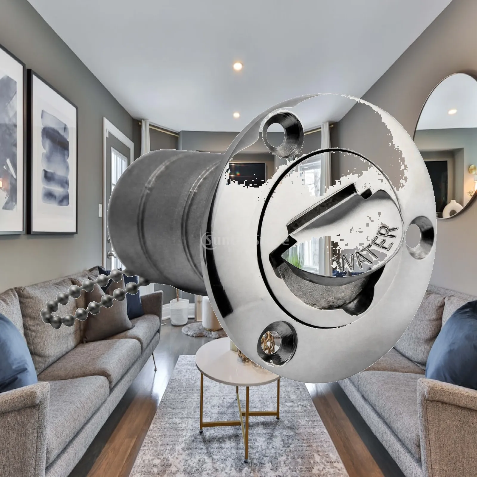 Stainless Steel 316 Gravity Fill Inlet for Boat RV Water Tank with Locking Flush Mount