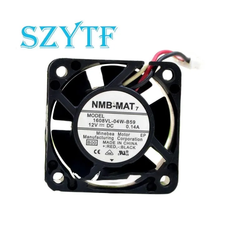 1pcs for NMB-MAT7 1608VL-04W-B59 12V 0.14A 4CM 4020 1U  40 * 40 * 20mm waterproof fan Fanuc cooling fan with fittings for NMB