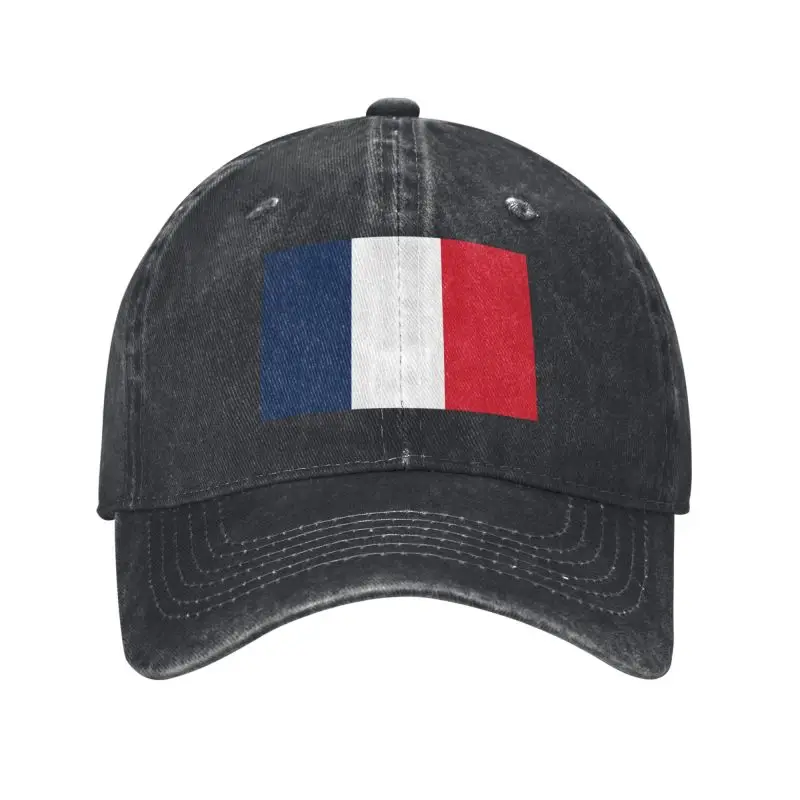 

Custom Fashion Unisex Cotton Flag Of France Baseball Cap Adult Adjustable Dad Hat for Men Women Sports