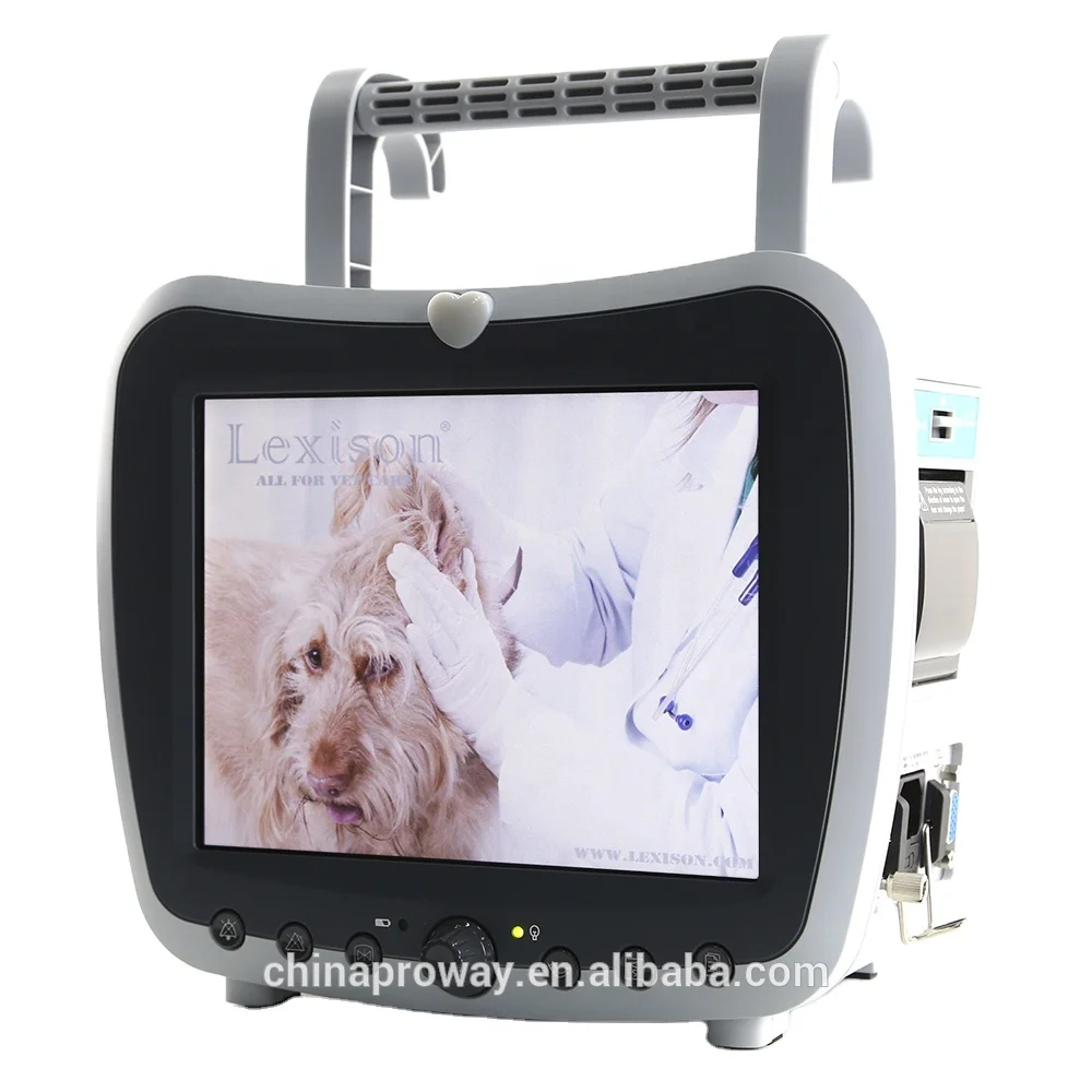 Lexsion Veterinary Equipment PPM-G3800V High Quality 8.4inch Veterinary Use Multiparameter Patient Monitor CE Certified Class II