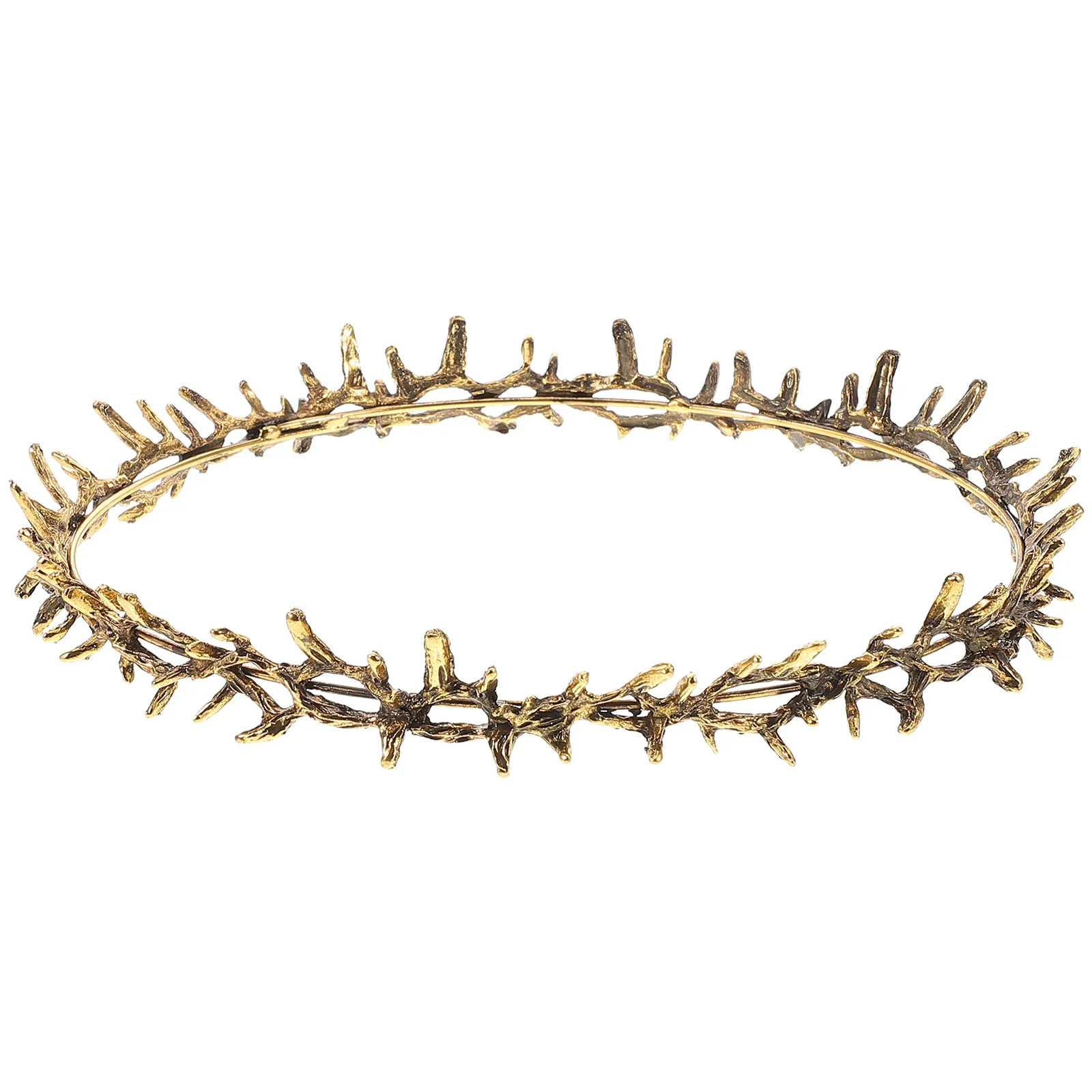 

Crown of Thorns Elven Goddess Elf Headpiece Barbed Wire Bracelet Metal Crowns for Men