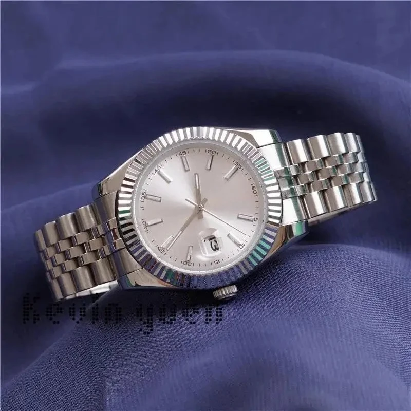 럭셔리 신형 남성 시계 자동 기계식 시계 스테인리스 스틸 데이트저스트 스타일 로즈 골드 블루 블랙