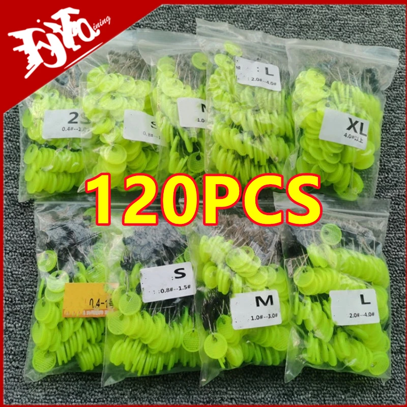 Newest 120PCS Space Beans Rubber Carp Fishing Equipment Black Rubber Oval Stopper Fishing Float Fishing Bobber Float Line Stops