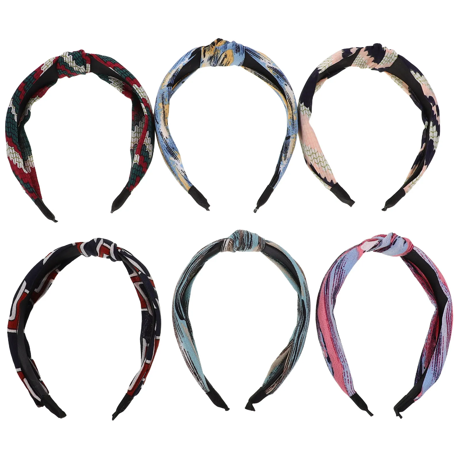 

Набор из 6 повязок на голову для женщин - мягкие, эластичные, влагоотводящие повязки для активного образа жизни и на каждый день