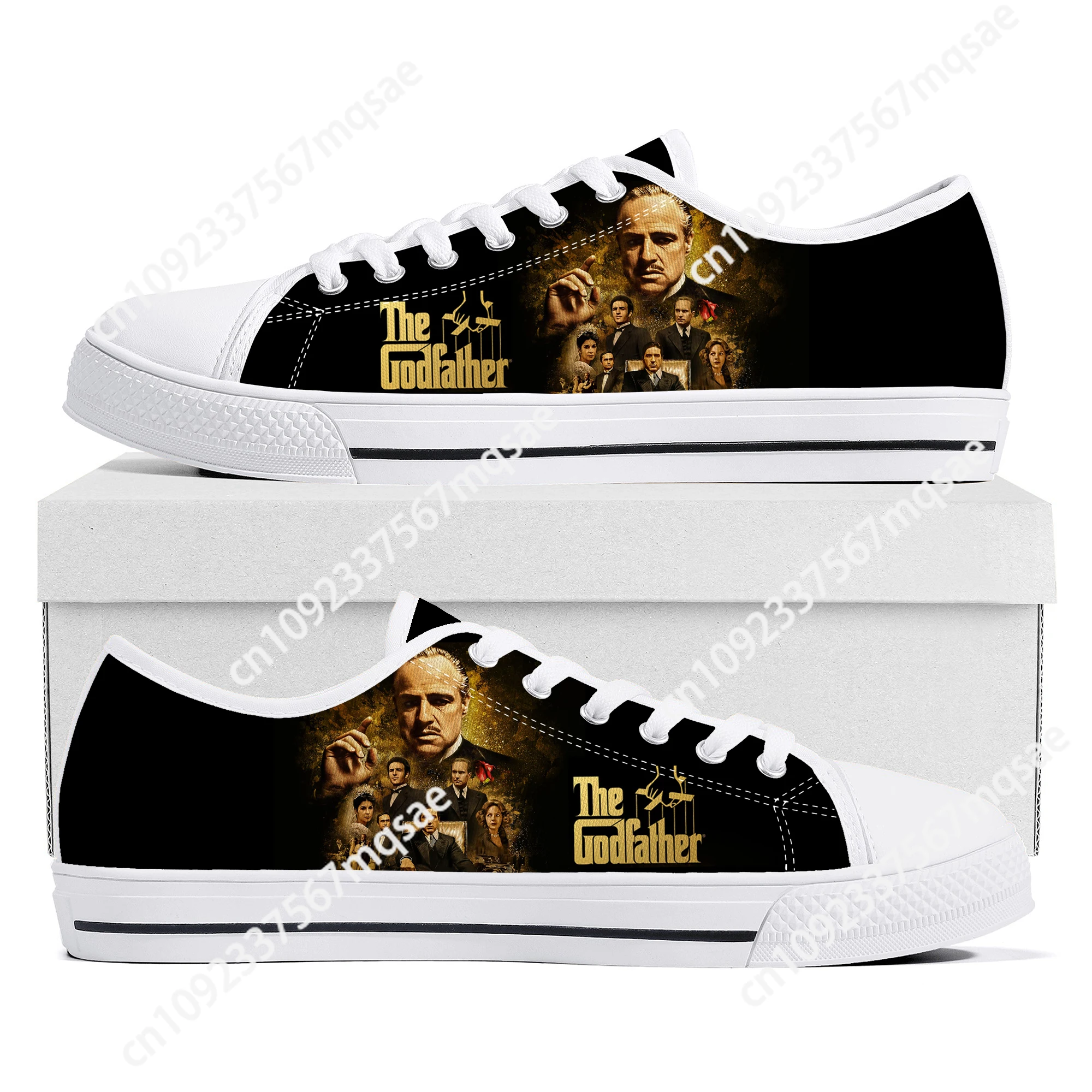 

The Godfather Trilogy 50TH Movie Low Top Sneakers High Quality Mens Womens Teenager Canvas Sneaker Couple Shoes Custom Shoe