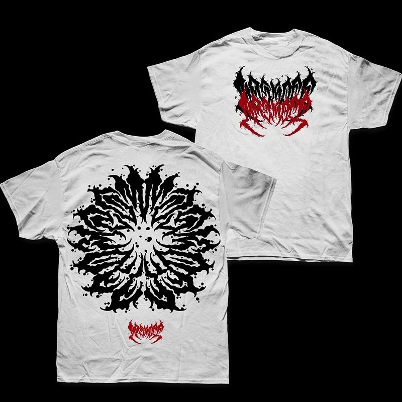 

West Coast Gangster Ring Short-sleeved T-shirt Trendy Brand European and American Vintage Men and Women with The Same Pure
