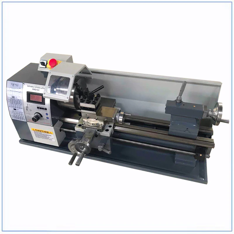 New Model WM210V Metal Lathe Machine Metric and Inch Thread  Metal Wood Turning 1100W Brushless Motor  Lathe Wood