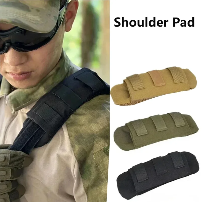 

Tactical Vest Shoulder Pad 1PC Comfort Cushion with Nylon Mesh for FCPC JPC Carrier MOLLE Hiking Backpack Strap Pad