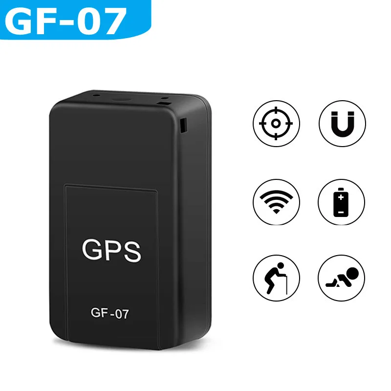 Rastreador GPS GF-07 para coche, posicionador de seguimiento de bicicleta, rastreador magnético de vehículos, mascotas, niños, localizador