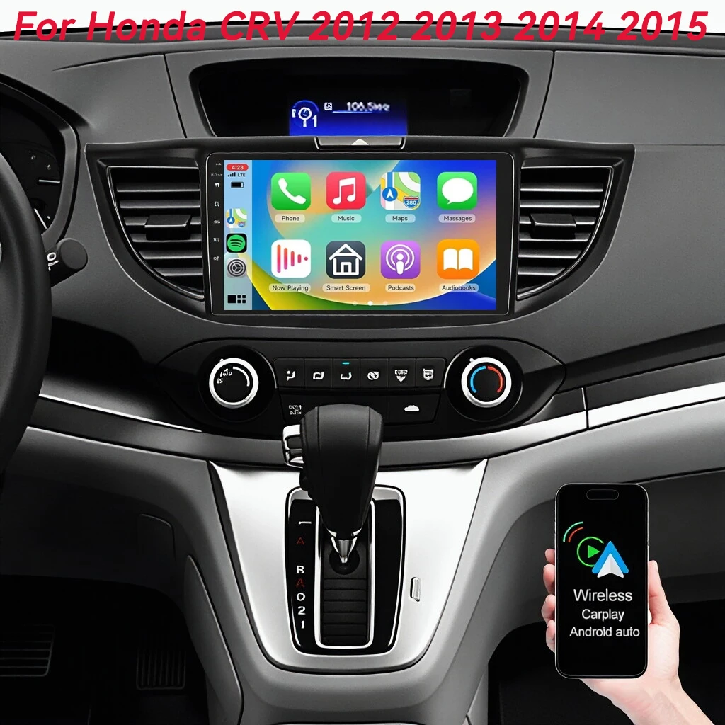 

Автомагнитола Android 16 Carplay для Honda CR-V 2012-2015: Мультимедийная система, видео, аудио, GPS-плеер