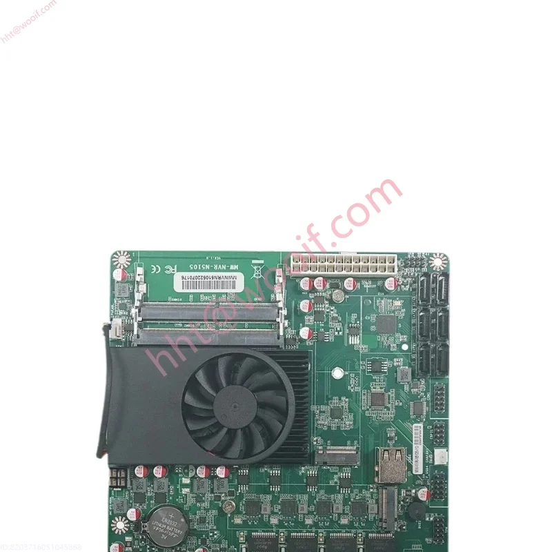 N5105 اللوحة الأم الصناعية NAS اللوحات الأم 4 النوى 4 المواضيع معالج الطاقة المنخفضة 4x2.5G i225 شبكة 2 M.2 فتحة 6xSATA DP HD