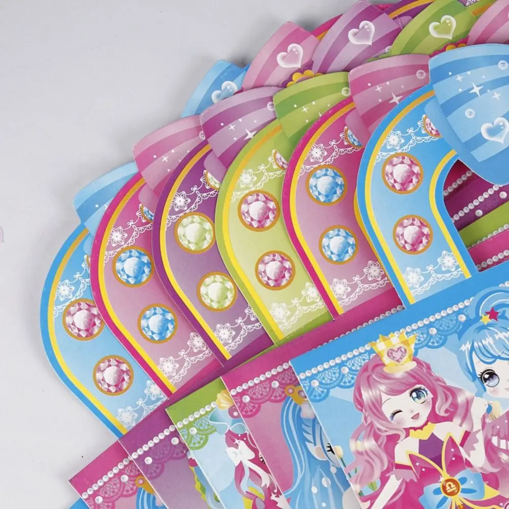 2 Sheets/Bag Kawaii Stereo Bubble Sticker Princess Dress Up Fun DIY 3D Foam Sticker Cute Cartoon Kids Toy Sticker Kids Prizes