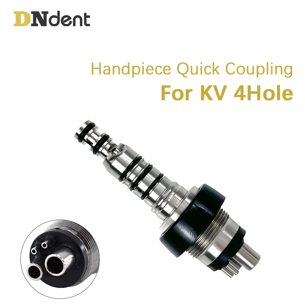 4holes Dental Quick Coupling Coupler For KV Type High Speed Air Turbine Handpiece Dentistry Accessory tools