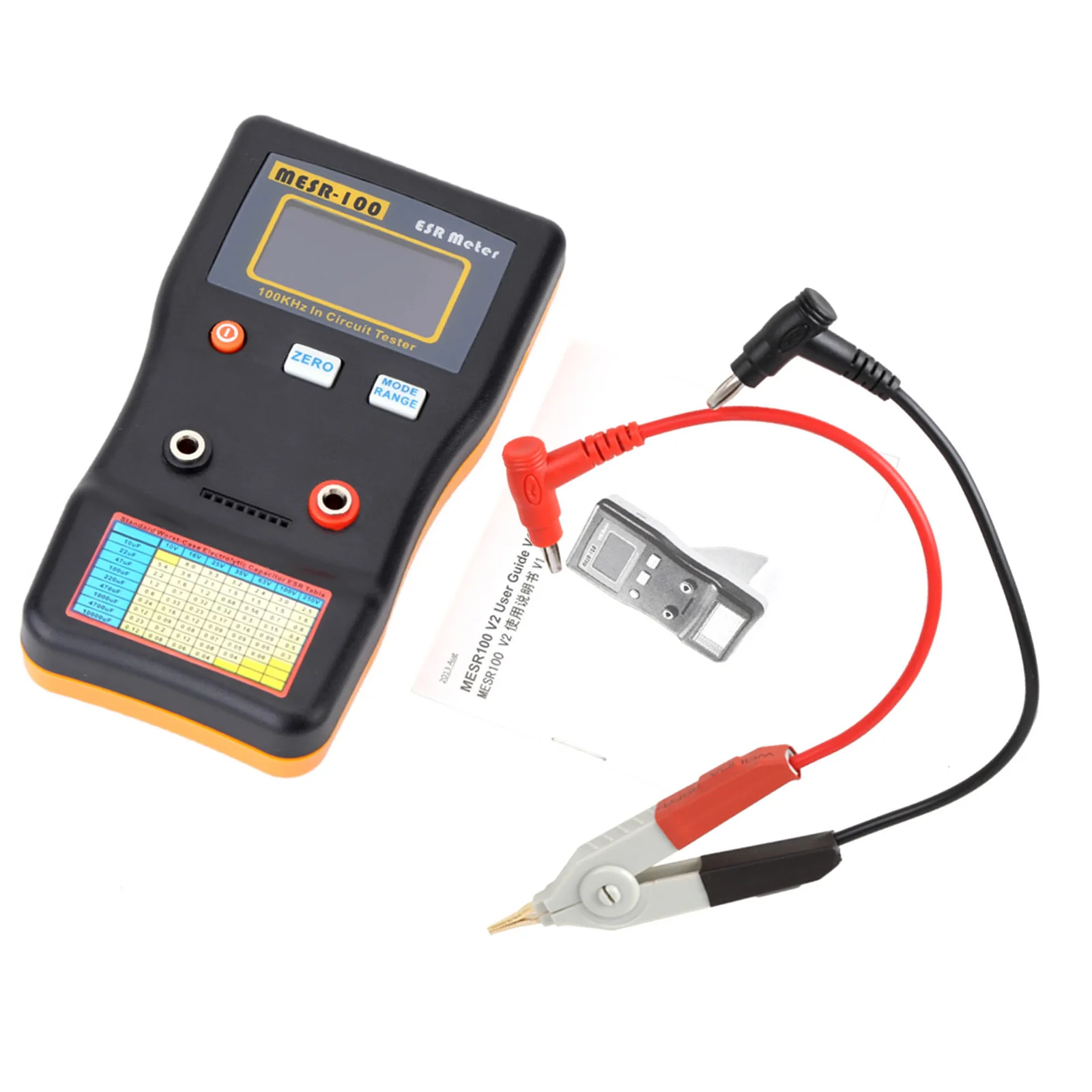 MESR-100 ESR Capacitor Tester Ohm Meter Professional Measuring Internal Resistance of Capacitance Circuit Tester Capacitor Meter