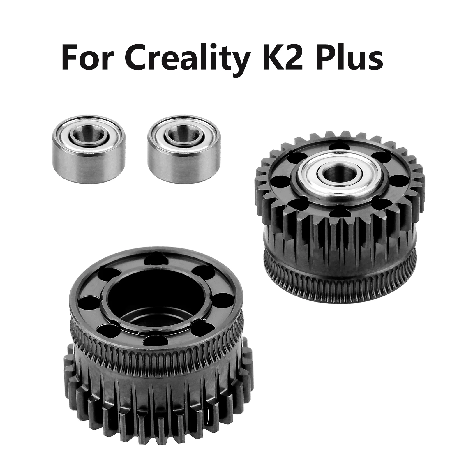 

Обновленный комплект шестерен экструдера для Creality K2 Plus Dual Helical, цельнометаллический драйвер экструдера, часть 3D-принтера с никелевым DLC-покрытием