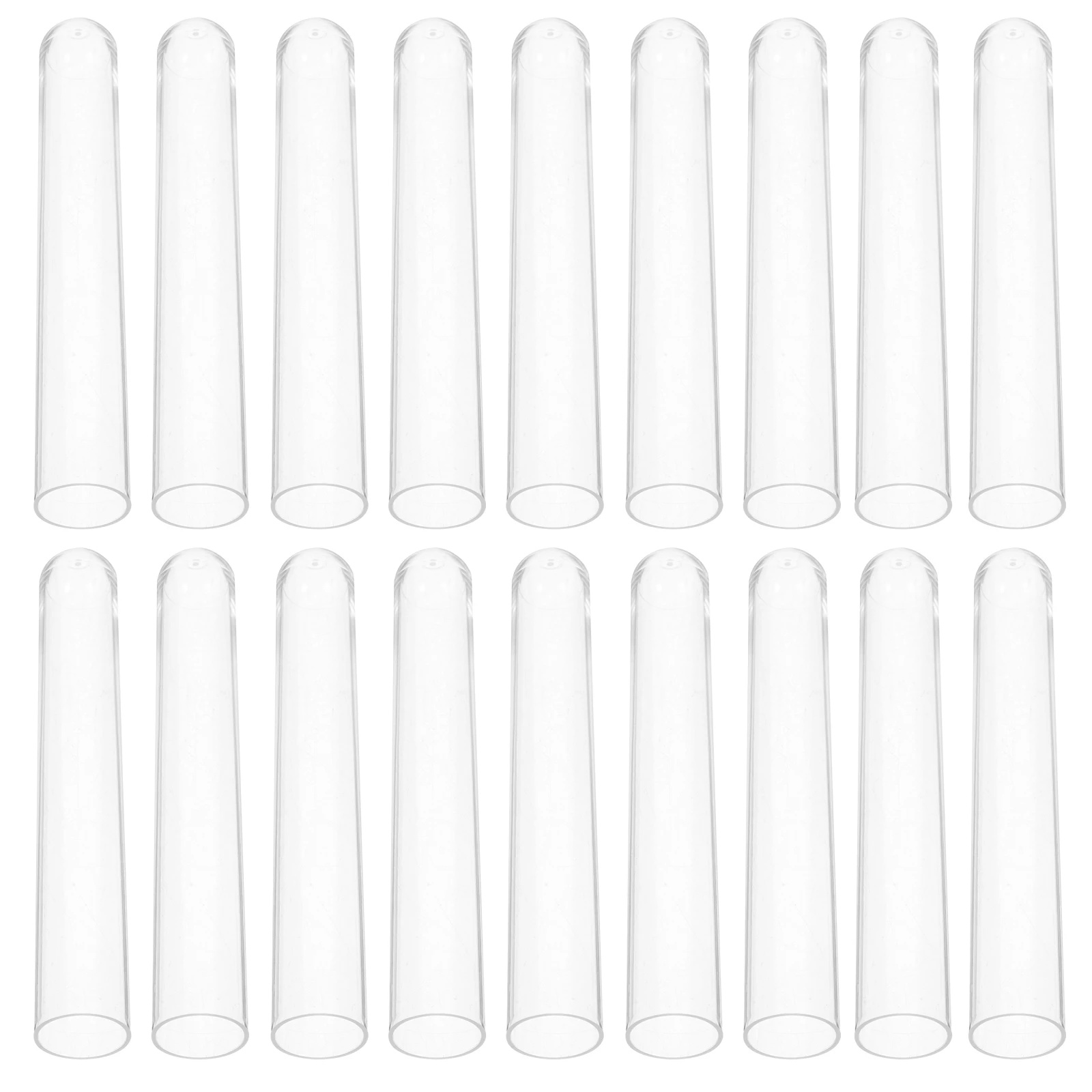 

100pcs Clear Test Tubes For Scientific Experiments Halloween Christmas Party Decoration Plastic Tubes With Caps Candy
