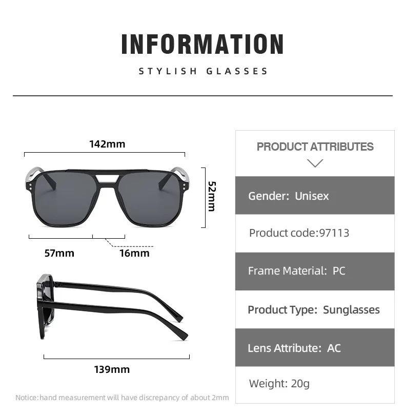 3 Stück 2025 Sonnenbrille für Damen, UV-Schutz, Vintage-Markendesign, UV400-Farbtöne, gelb, blaue Linse, großer Rahmen – Detail 3
