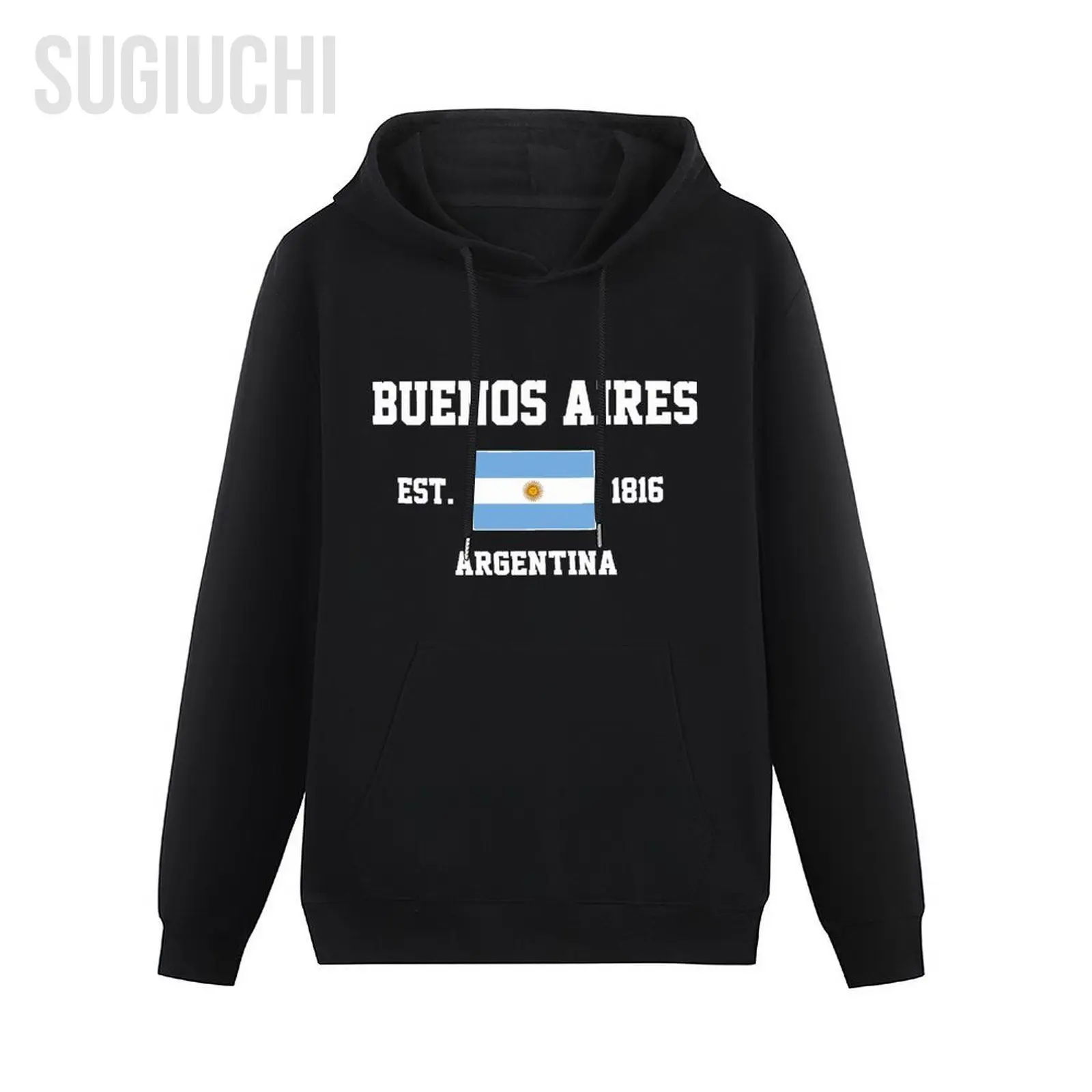 Men Women Hoodies Argentina Est.1816 Buenos Aires  Capital Hoodie Pullover Hooded Hip Hop Sweatshirt Cotton Unisex