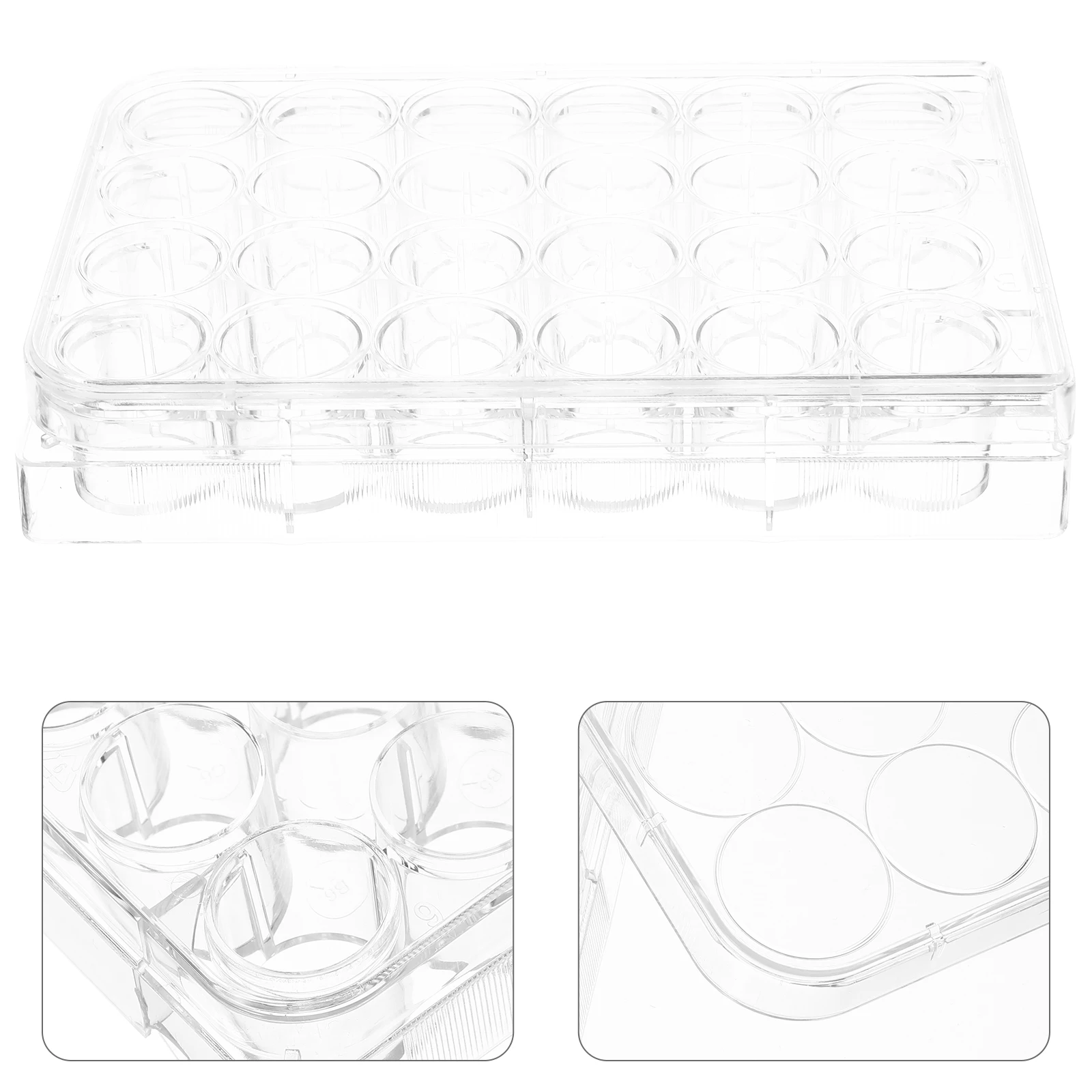 

2pcs Plastic Cell Culture Plates High Transparency Lab Dishes For Large-Scale Screening Reliable Results Compatible With Various