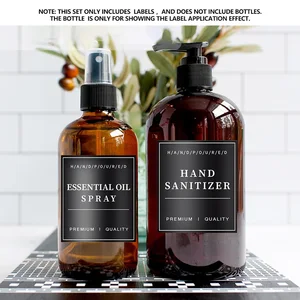 Sabão Etikett Aufkleber Set, wasserdicht, Bad, Dusche, Shampoo, Teller, Flasche, Glas, Lagerung, Shampoo, 12, 20, 24 Stcs 8 Hauptverkaufshampoo und Dove Conditioner - №8