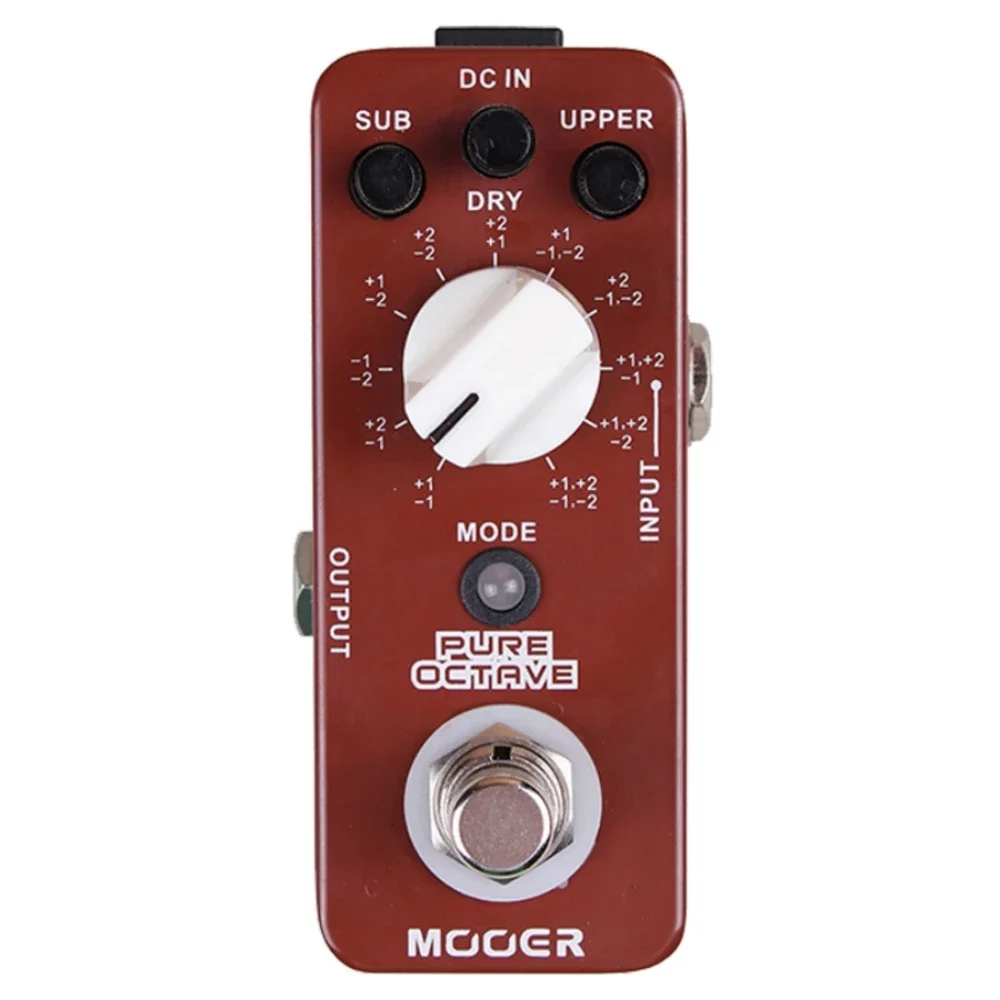

Mooer MOC1 Pure Octave 11 Octave Modes True Bypass Full Metal Shell Guitar Accessories Guitar Effect Pedal