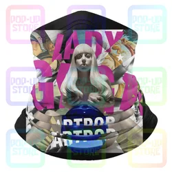 Lady Gaga Black Artpop Concert Microfiber Neck Gaiter Bandana Scarf Unisex Running Face Head Wrap