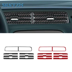 Carbon Fiber Air Outlet Patch Vent Frame Decoration Strips Car Stickers For Chevrolet Camaro 2010 - 2015