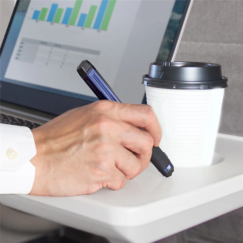 Sensitive Wireless Mouse Pen Bluetooth 3 Modes DPI Adjustable For Office Meeting Home Etc Blue