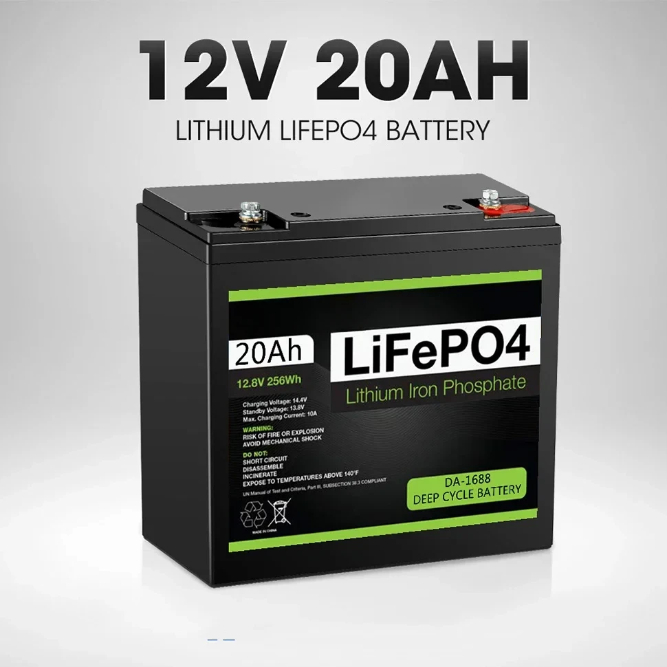 For Kid Scooters Boat Motor  LiFePo4 Battery Lithium Iron Phosphate 12V LiFePo4 Rechargeable Battery