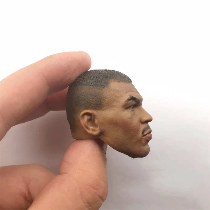 1/6 Male Boxing Tyson Michel Young Version Vivid Head Sculpture Carving For 12inch Action Figure DIY