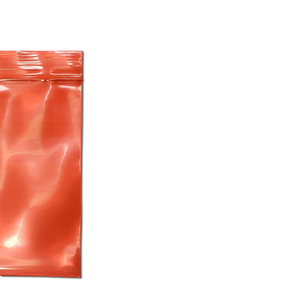Immagine 7: 200 pezzi rosso ESD schermatura antistatica sacchetto con chiusura a zip PE richiudibile antistatico accessori elettronici pacchetto buste di plastica