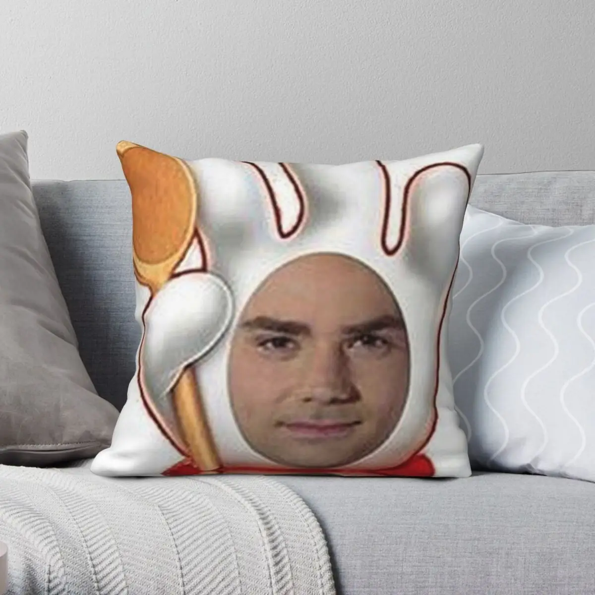 Ben Shapiro Hamburger Helper Square Pillowcase Polyester Linen Velvet Creative Zip Decorative Car Cushion Cover Wholesale