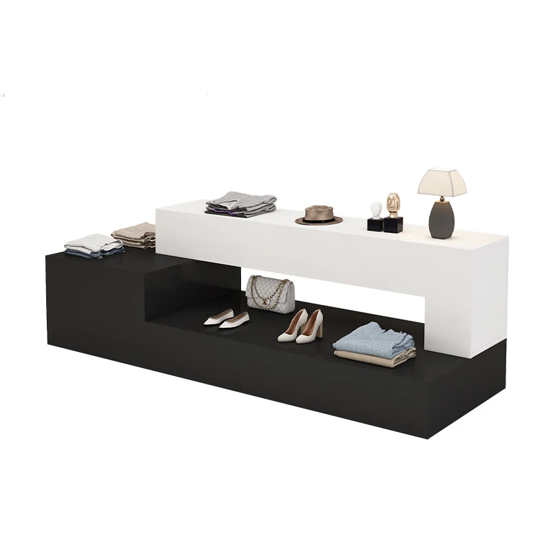 Clothing store display cabinet, shopping mall exhibition hall middle table, cosmetics shoe bag water table display cabinet women