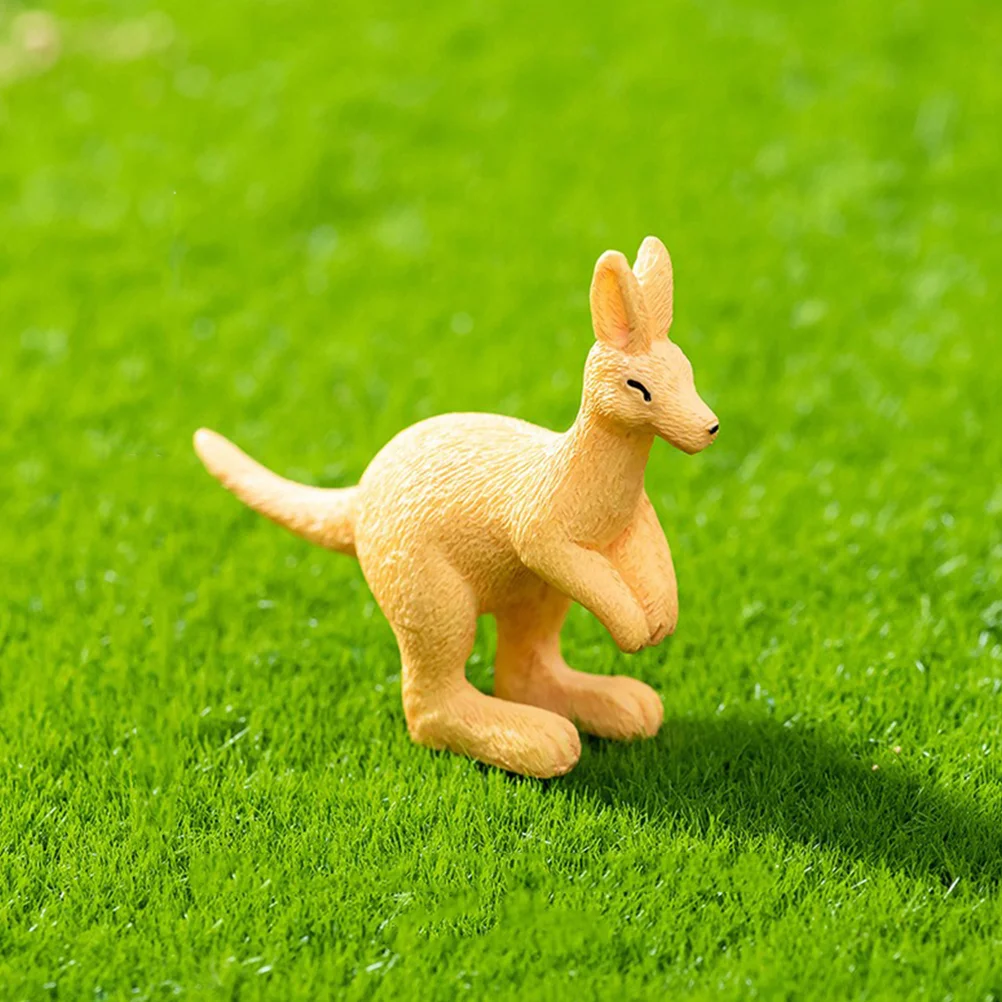 6 Pcs Micro Landscape Kangaroo Statue Duck Toy Game Ceramics Costume Resin Animal Figurines Koala Clips Large Ornament