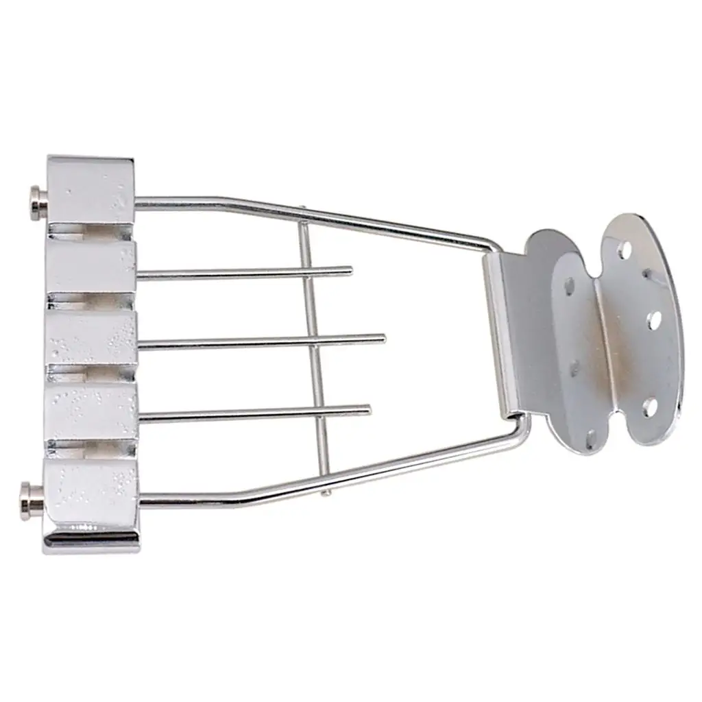 1Set Chrome-plated Tailpiece Trapezoid Electric Bass Accessories