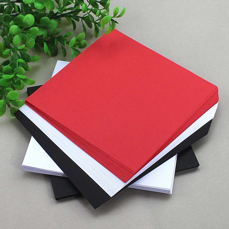 200sheets  Black Origami White Handmade Paper Folding Wedding Birthday Party Decor Wrapper Scrapbooking Craft Paper free shpping