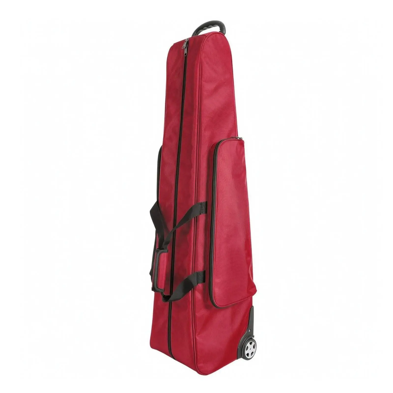 Fencing Equipment Rolling Bag Tall Structured Oxford Cloth Storage Case with Side Compartment for Fencing Gear and Competition