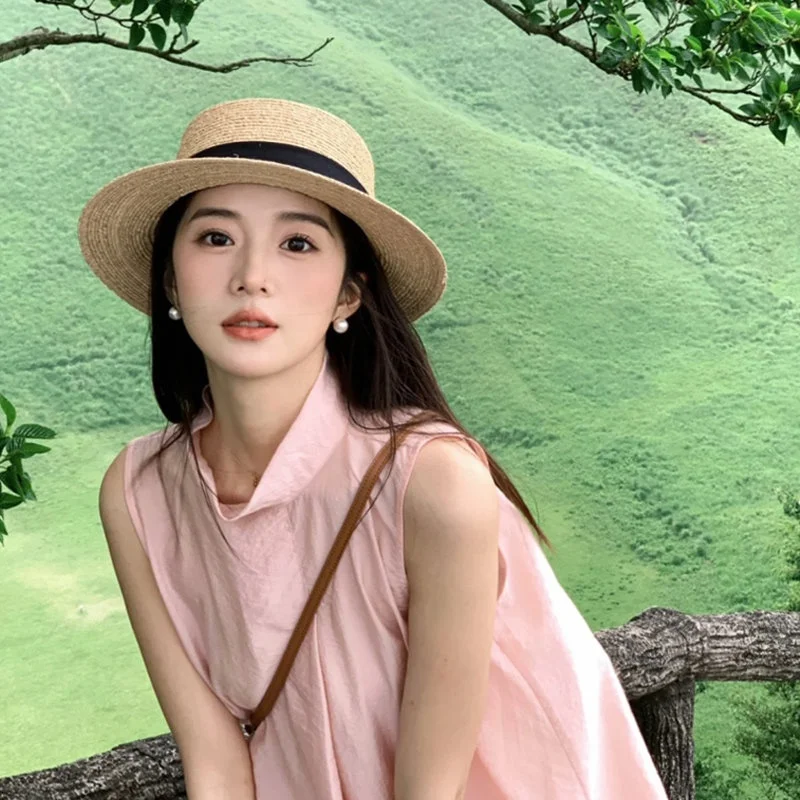 

Straw Hat Summer Seaside Sunshade Sun Protection Play Datouwei Rural Style Versatile Fisherman's Hat