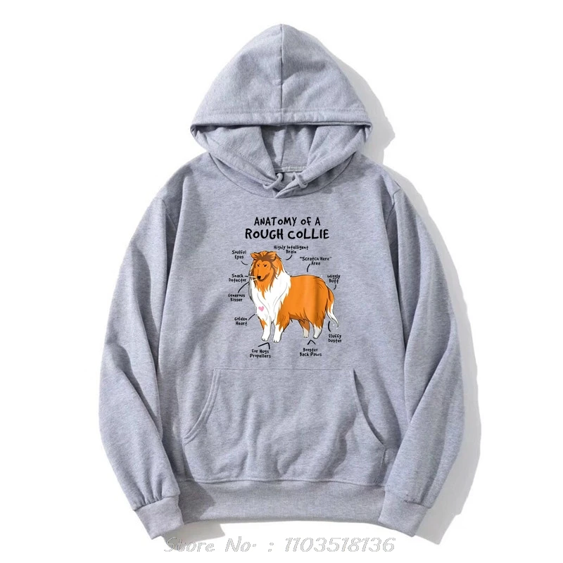 SWomenbeauty Anatomy Of A Rough Collie Funny Dog Puppy Gift Hoodie Fashion Cotton Women Men Oversized Hoody Clothing Sweatshirt