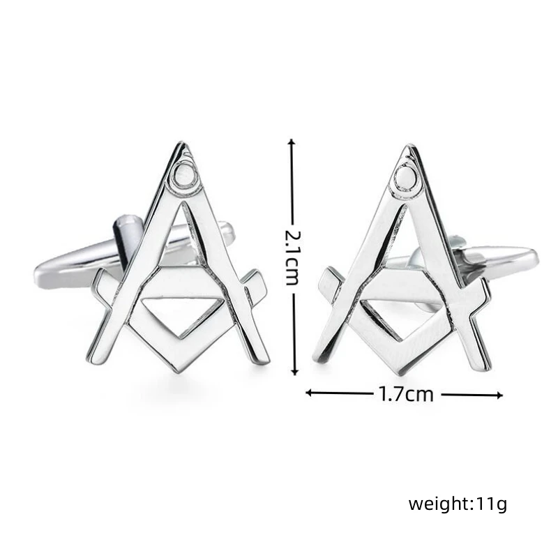 WN acciaio inossidabile di alta qualità dello smalto dello smalto Francese shirt gemelli massonico massonico gemelli di marca di modo del regalo ad