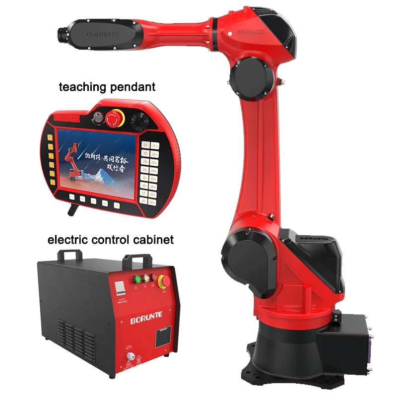 ذراع روبوت مفصلي ذو 6 محاور نظام لحام ذكي حل أتمتة آلي آلي صناعي يتميز بمحرك علبة التروس PLC الأساسية
