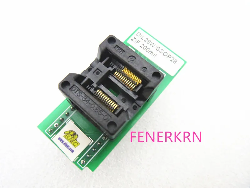 DIL20W/SSOP20 ZIF 200MIL  IC testing seat Test Socket test bench