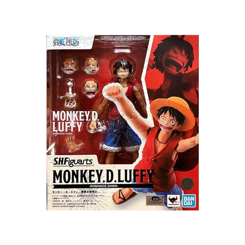 Bandai Namco S.H.Figuarts One Piece Monkey.D.luffy Nami Romance Dawn 16Cm Anime Original Action Figure Model Toy Gift Collection