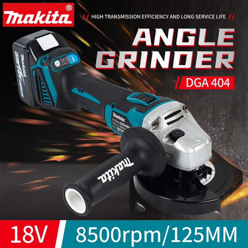 Makita DGA404 125mm smerigliatrice smerigliatrice strumento Wireless 18V utensili elettrici smerigliatrice elettrica smerigliatrice angolare