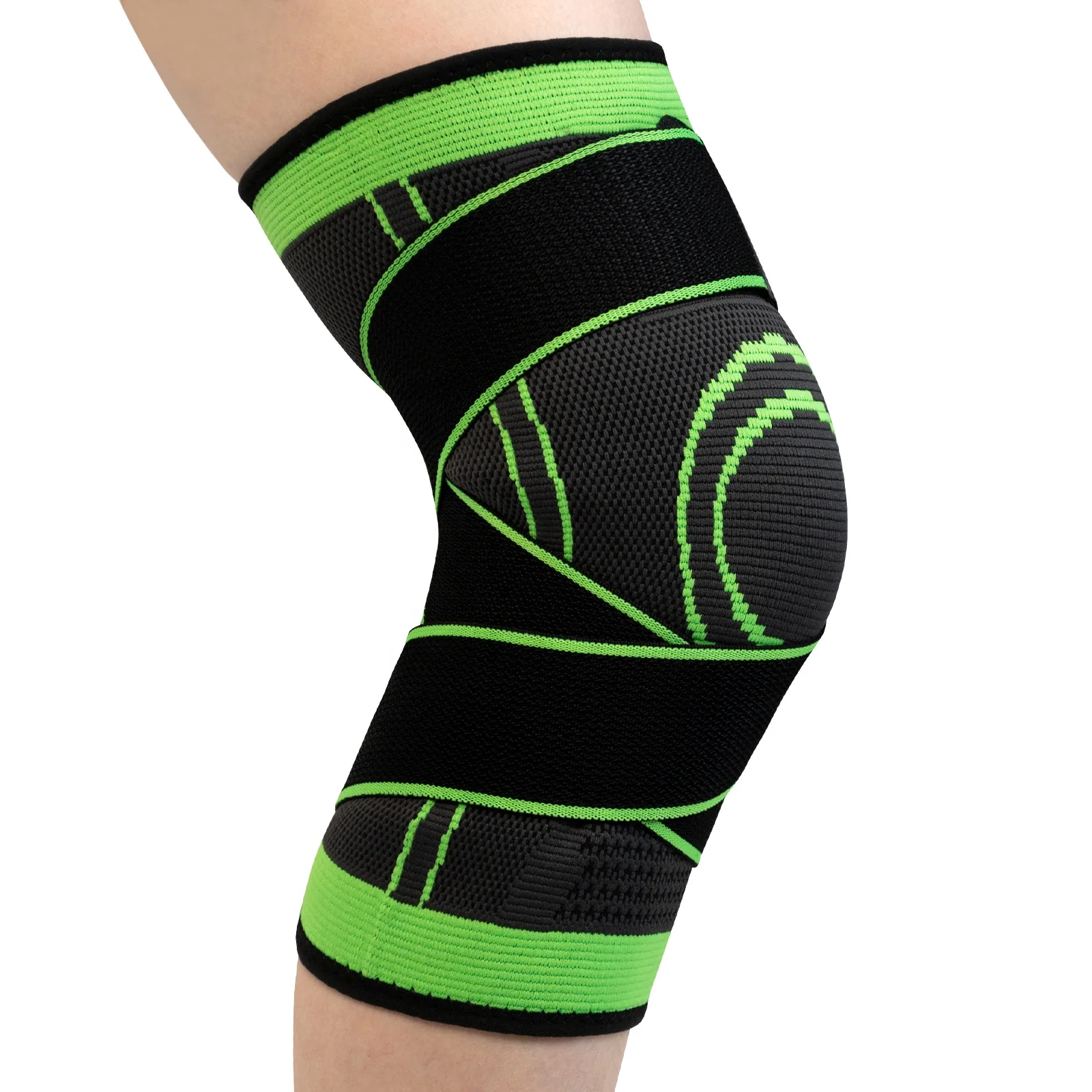 Custom Knee and Elbow Protector Volleyball Knee Pads Kneepads Compression Knee Brace Support Sleeve with Belt