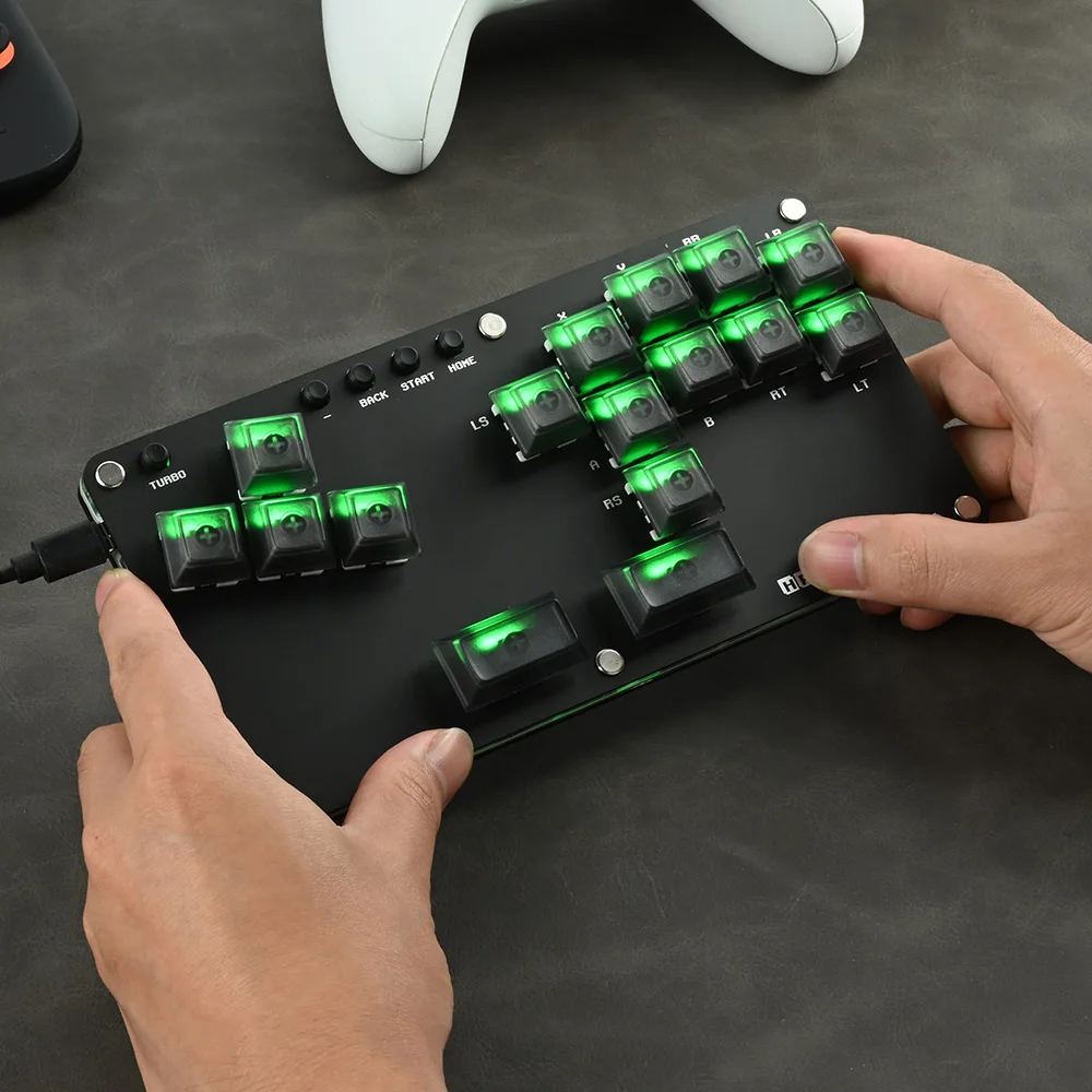 Haute42 Fightstick Hitbox Leverless Controller Mini Stickless Arcade Stick For PC /Ps3/ Ps4 /Switch Arcade Hitbox Controller
